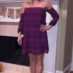 Purple and Black dress