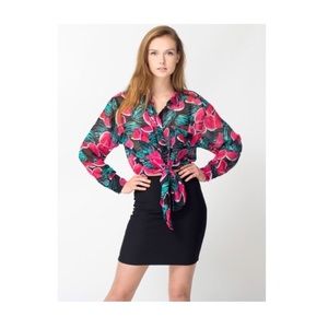 American Apparel black pencil riding skirt