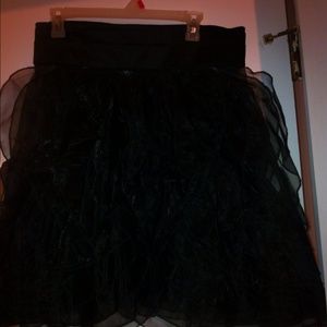 Black sheer skirt