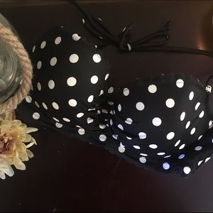 Polka dot bikini top