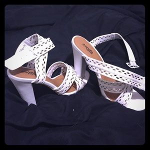 Charlotte Russe thick white heels