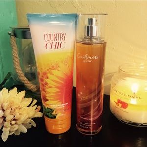 Country Chic & Cashmere Glow lotion and spray