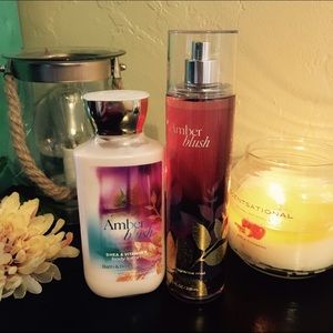 Amber Blush body lotion and spray