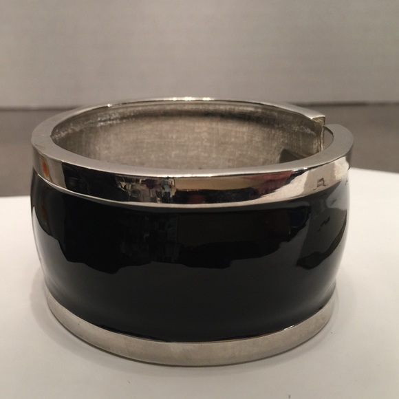 Stunning Silver and Black Bangle