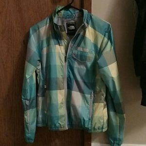 Plaid North Face Rain Jacket