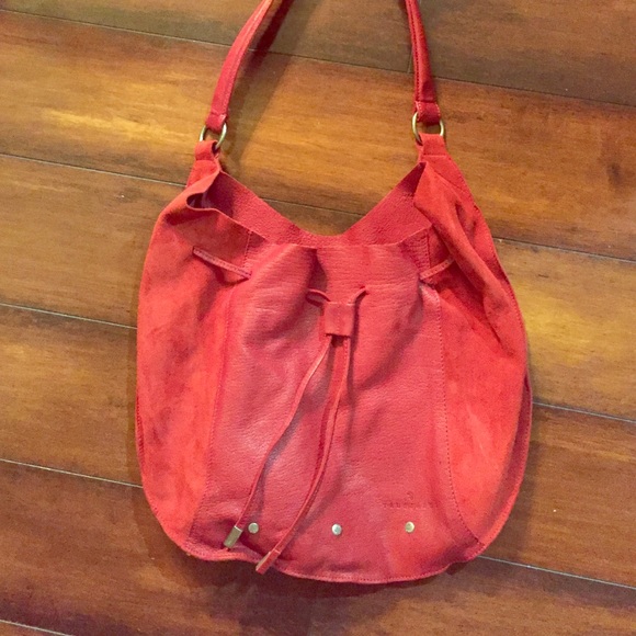 Trussardi deep red shoulder bag