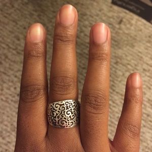 Real Silver Dome Ring