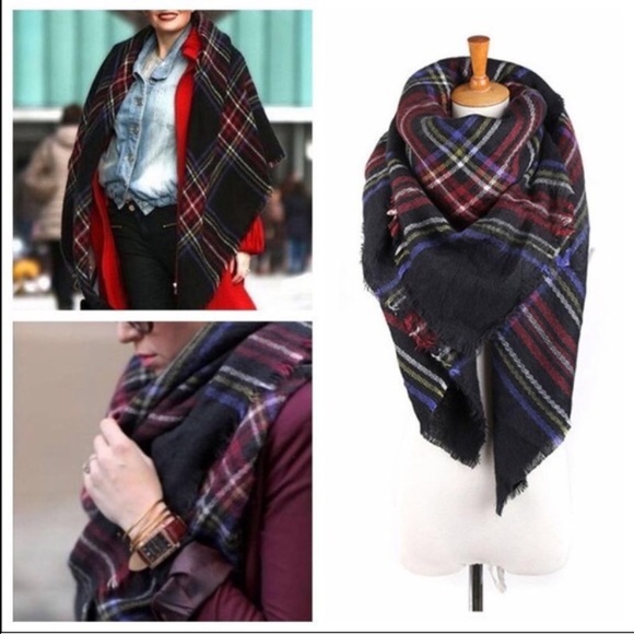 Purple Blanket Scarf