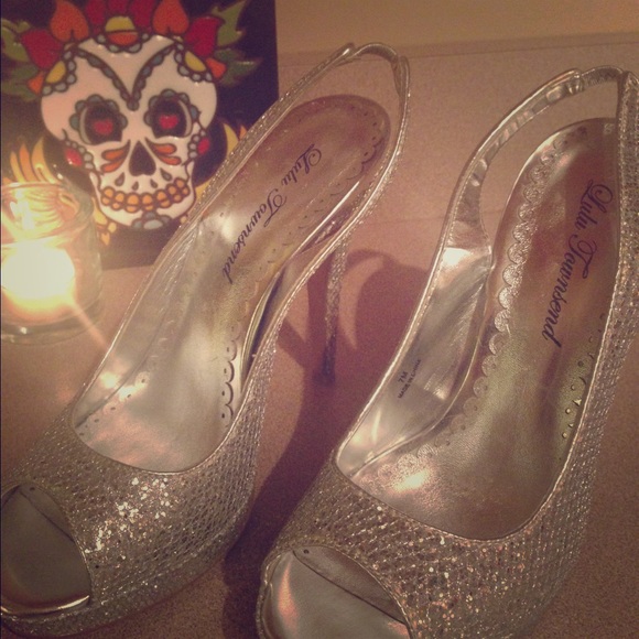 Sparkle Silver Slingbacks