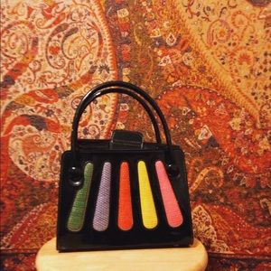 Vintage "Mahler California" patent leather handbag