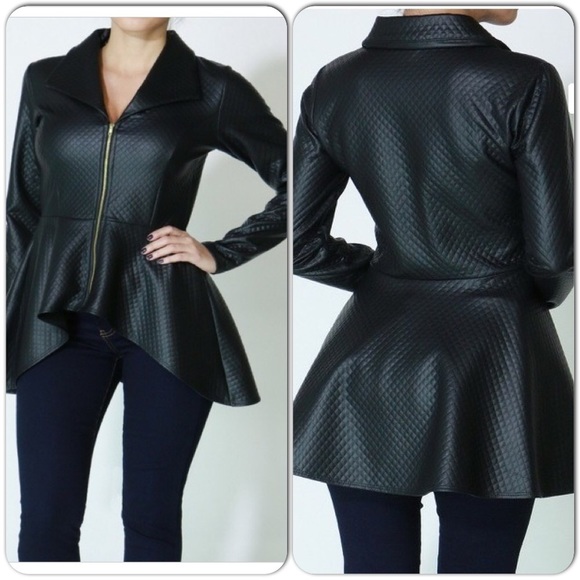 Black (faux) leather jacket ♠️♠️♠️♠️