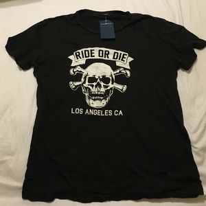 John Galt Ride Or Die Distressed Tee
