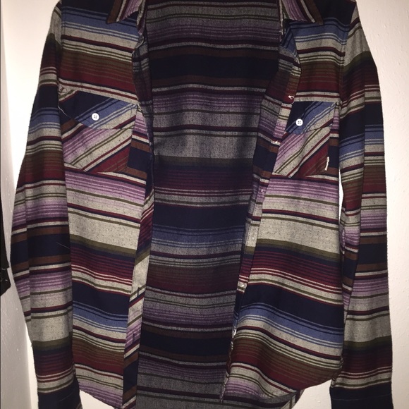 Striped button up