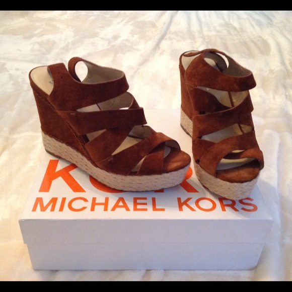 Michael Kors suede wedges