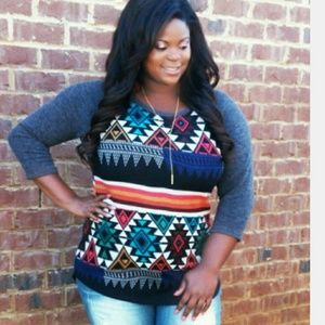 She's Got It Raglan Top-Plus  Size