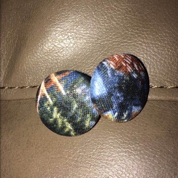 Deer Hunting & Wilderness Fabric Earrings