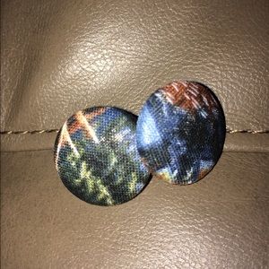 Deer Hunting & Wilderness Fabric Earrings