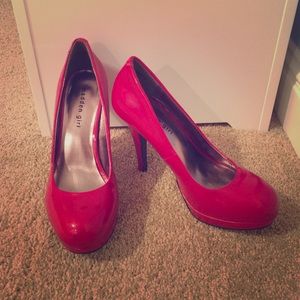 Red Madden Girl Heels