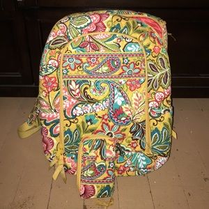 Vera Bradley laptop book bag and wristlet