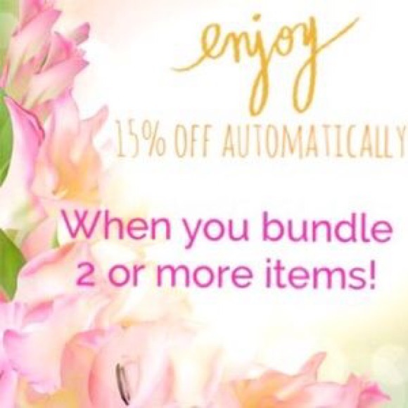 15% off 2 or more bundle and save!!