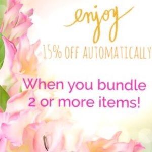 15% off 2 or more bundle and save!!