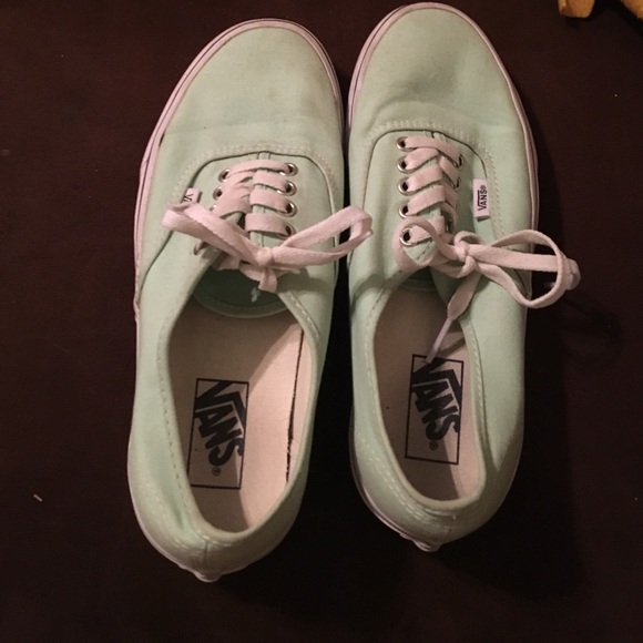 Mint green Vans