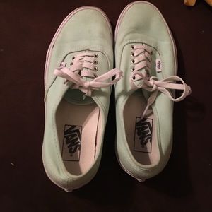 Mint green Vans