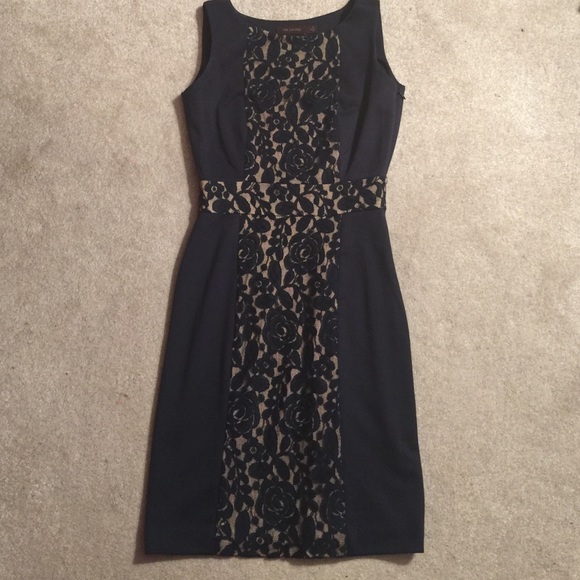 Navy dress from The Limited