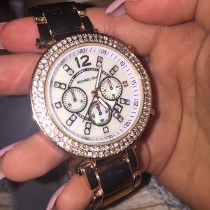 Rose gold Michael kors watch