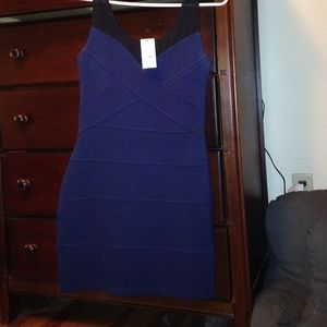 Express bandage style dress with mesh detail. NWT.