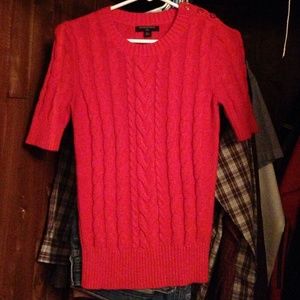 Banana Republic petite orange sweater