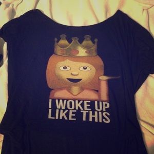 Rue 21 "I woke up like this" emoji t-shirt
