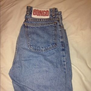 High waisted denim bongo