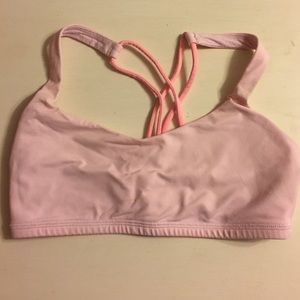 Pink lulu lemon sports bra