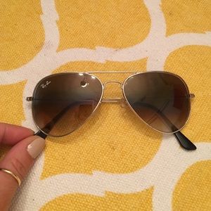 "RayBans" gold frame trade