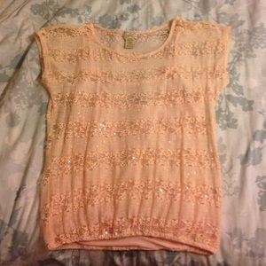 Light Pink sequin top