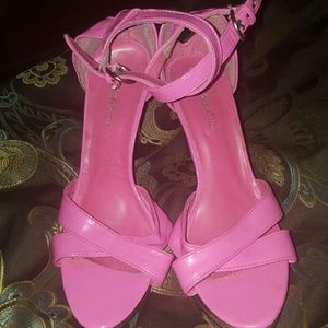 Clear barbie pink heels