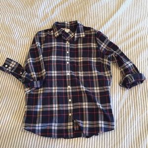 Plaid JCrew "The Perfect Shirt" Button Up