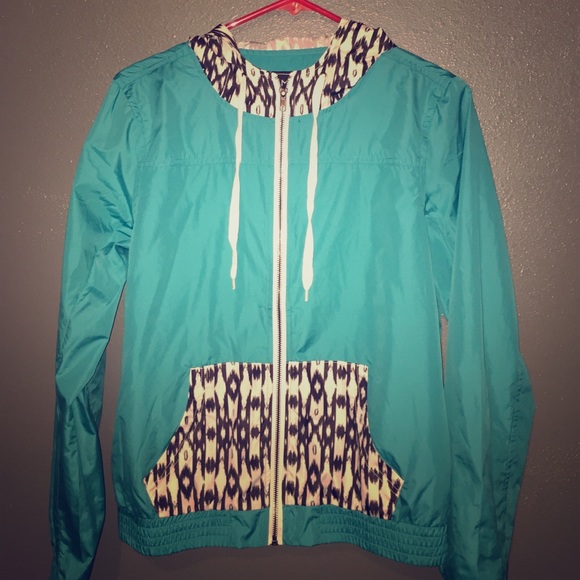 Blue windbreaker jacket!