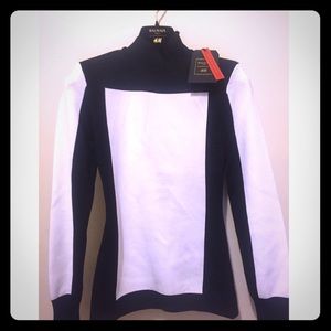 H&M Balmain ColorBlock Turtleneck sweater top