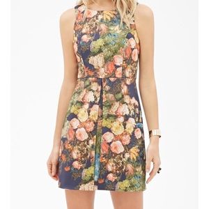 Floral Navy Sheath Dress! NWT