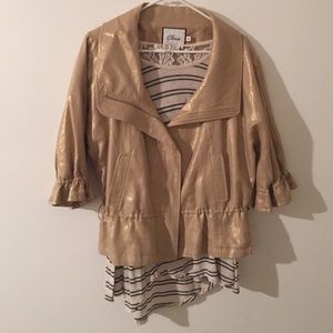 GOLD SHIMMER JACKET.