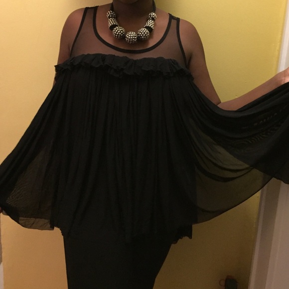Black dress top.