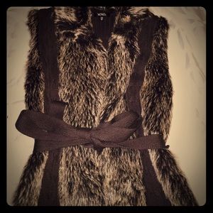 Faux fur vest