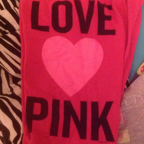 Pink sweatpants