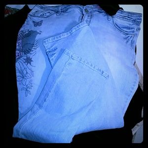 Avenue Art 2 Wear Straight Leg Jeans Sz 14 fits 16