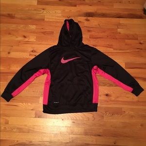 Hot pink and black Nike hoodie