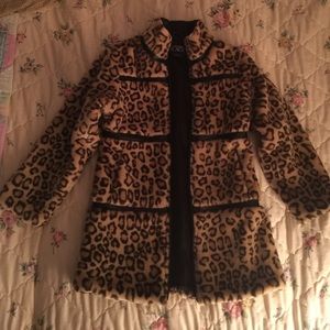 The Children's Place leopard print coat EUC