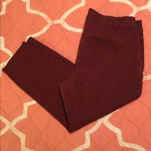Maroon Capris