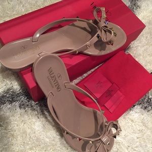 Valentino flip flop jelly sandals
